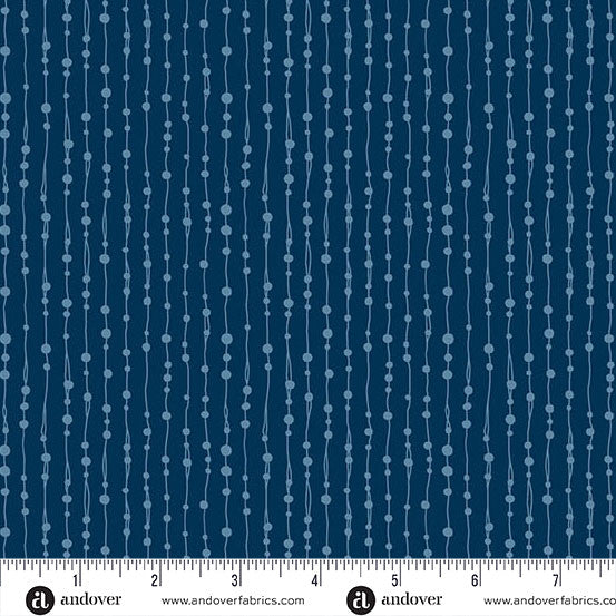 Whimsy - Beaded Curtain, Navy