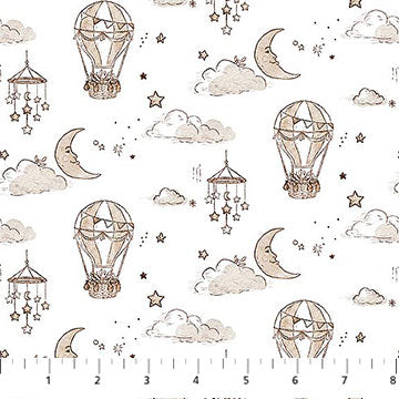 Soaring Dreams - Balloons, White