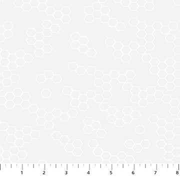 Dovetail - Hexies, white on white