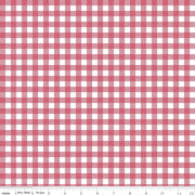 Summer Picnic - Gingham, Tea Rose FQ ONLY