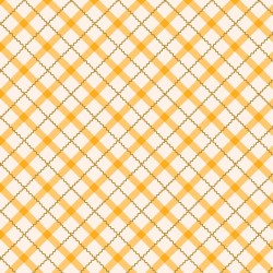 Retro Meadow - Tartan, Gold