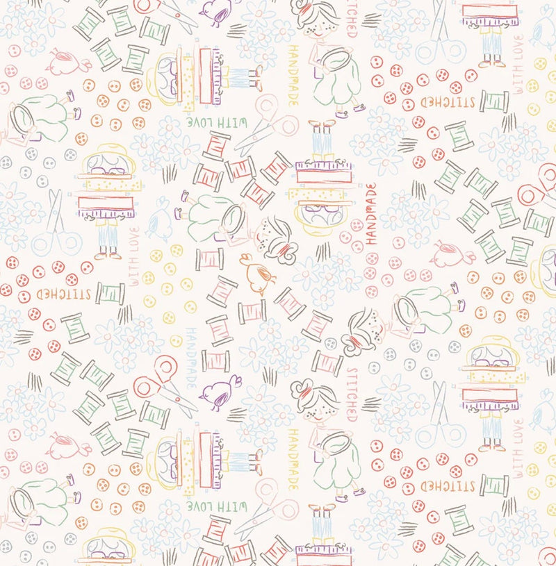 Shop Hop - Line Art, Multi