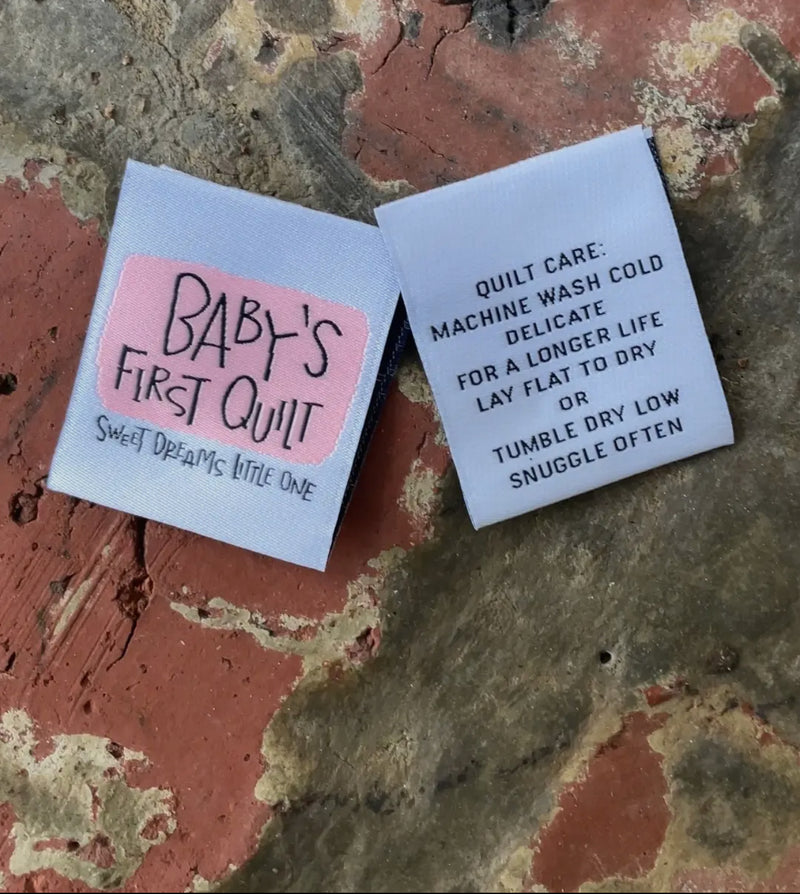 Labels - Baby’s First Quilt, Pink