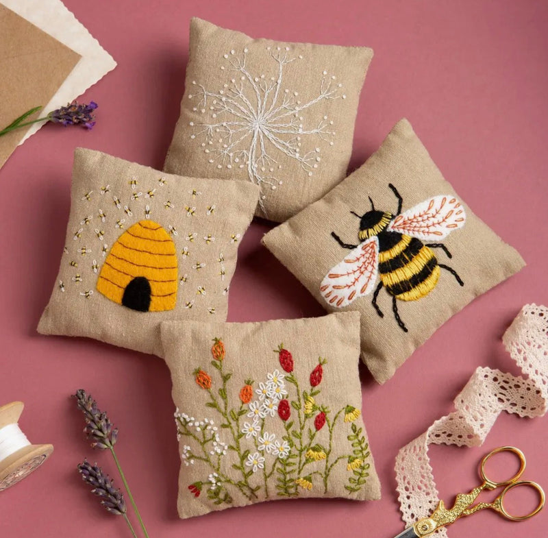 Linen Lavender Bags Kit - Bees