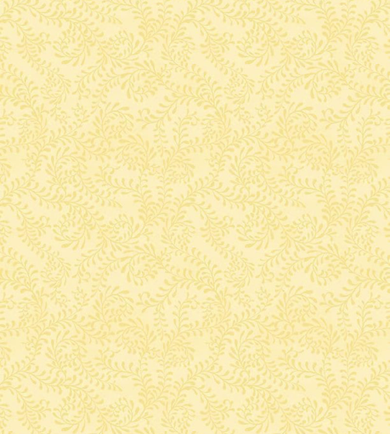 Wilmington Essentials - Swirling Leaves, Yellow