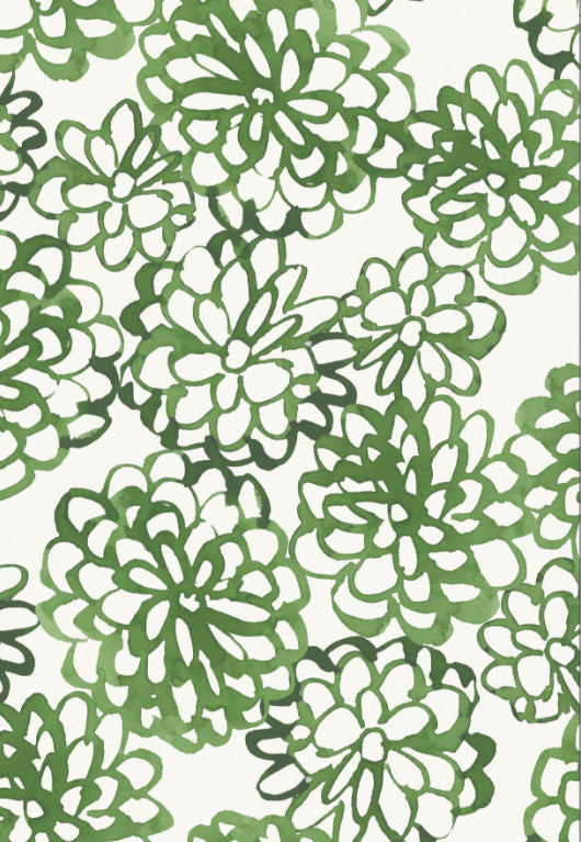 Peace & Wildflowers - Floral Ripples, Green