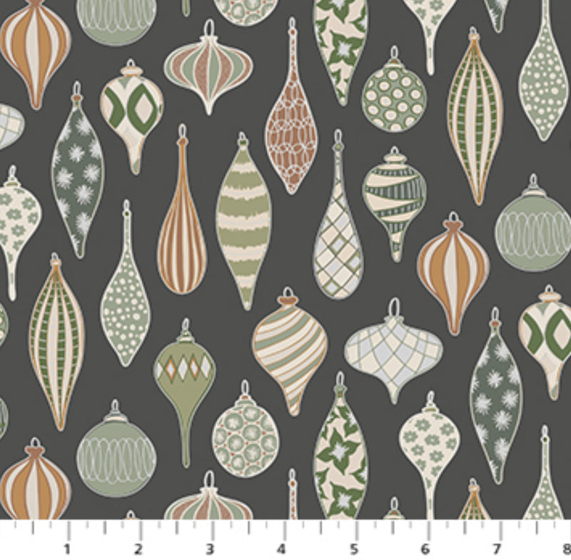 Snowfall - Ornaments, Gray