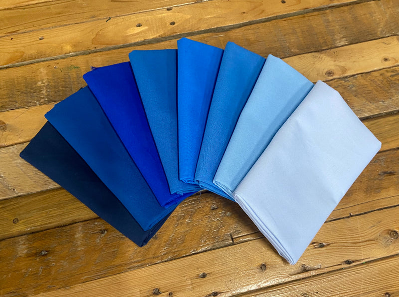 I’ve Got The Blues - Northcott Colorworks - Fat Quarter Bundle