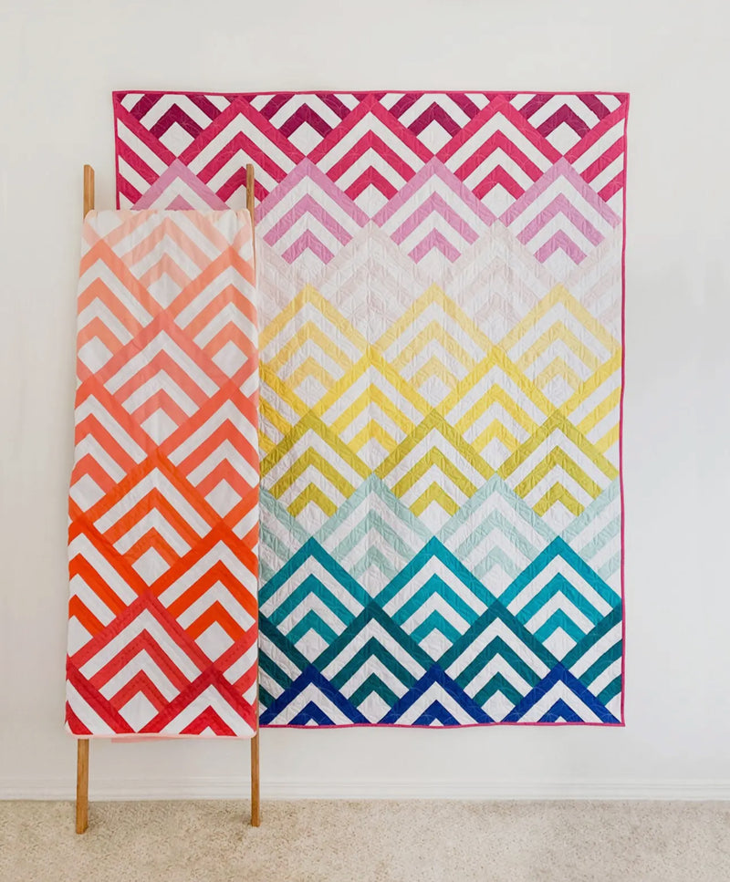 Cabin Peaks Quilt Pattern by Cotton and Joy