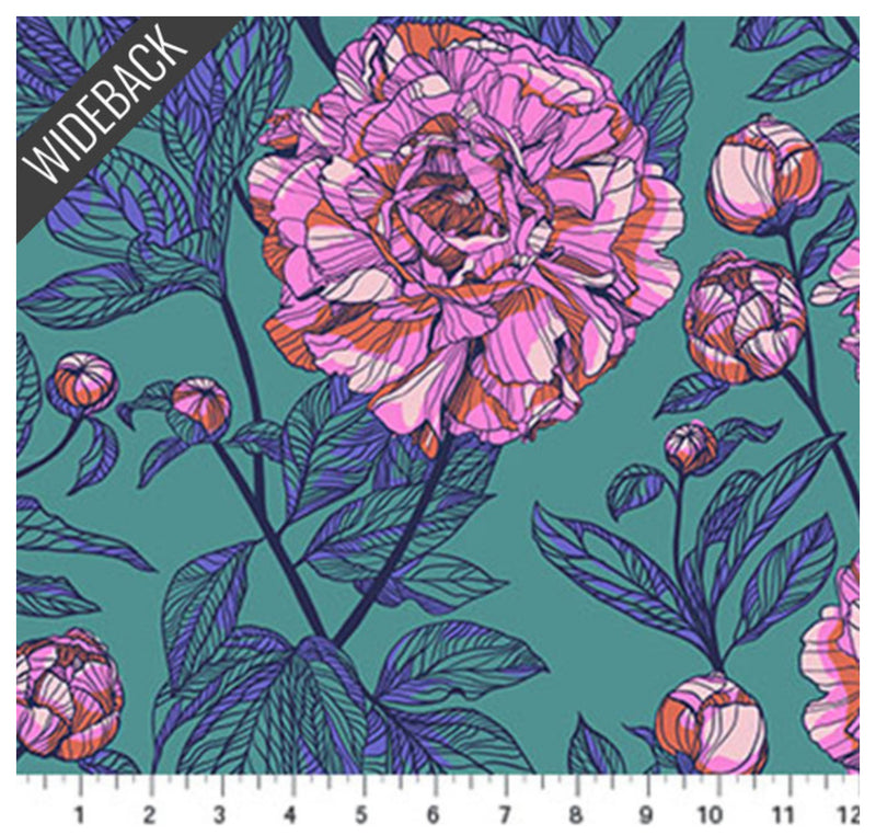 Indelible - Peony Wideback in Jade