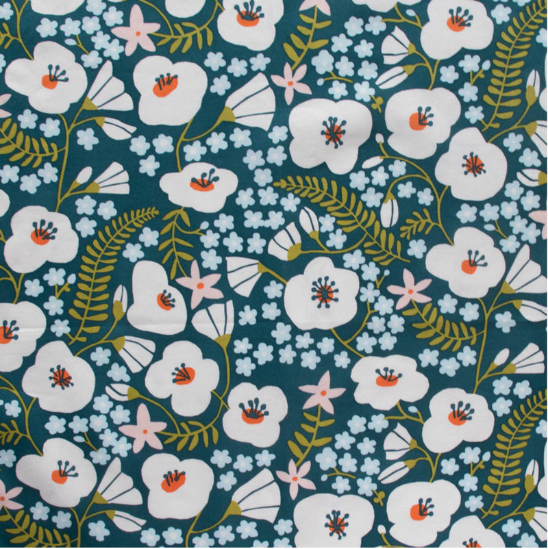 Big Blooms - Deep Teal