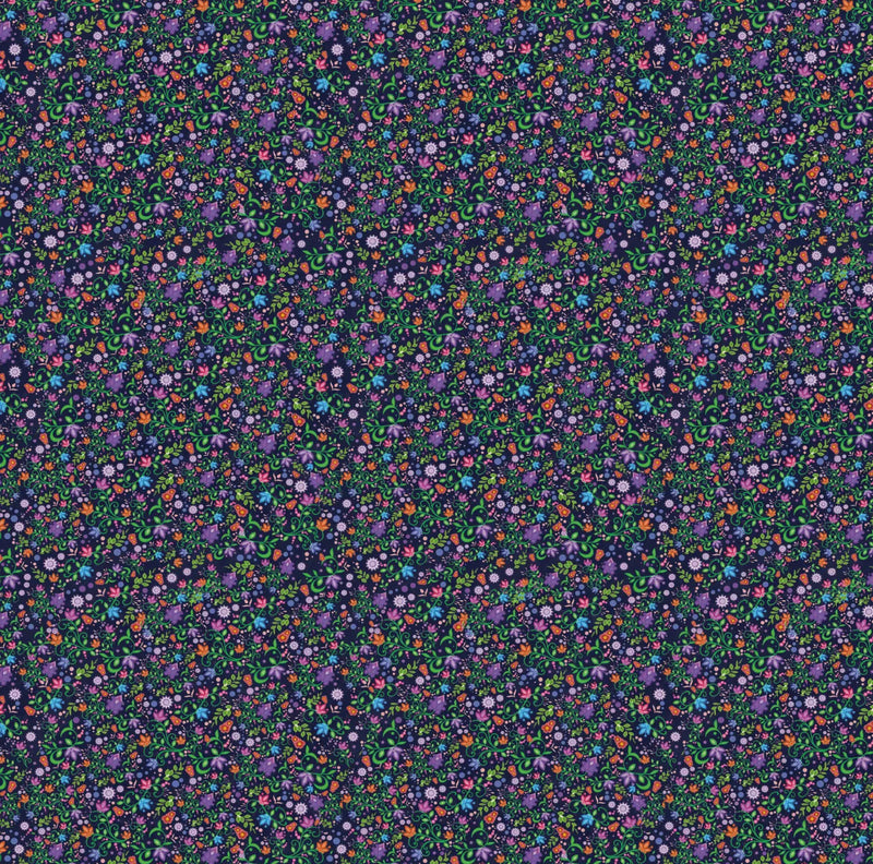 Rejuvenation - Flowers, Navy