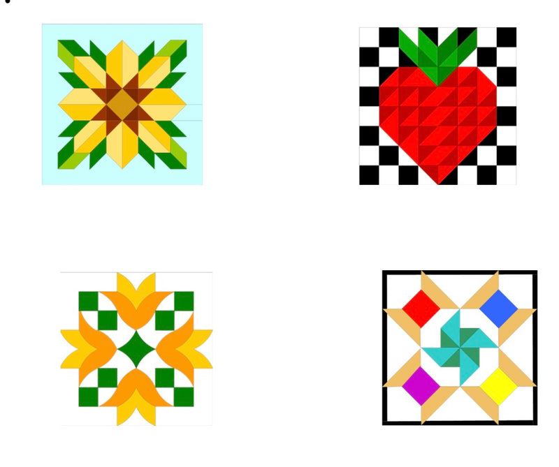 Spring Barn Quilt Painting