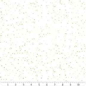 Peony Blossoms - Glitter Dots, White