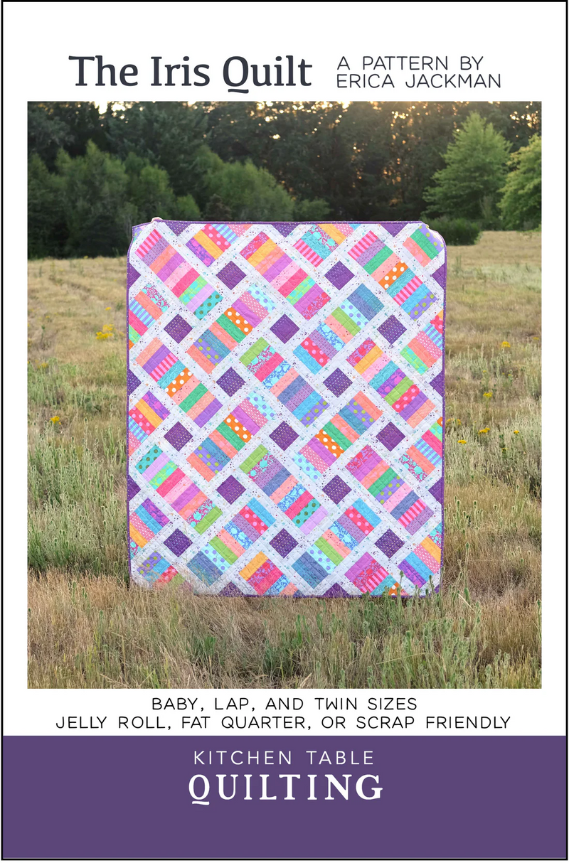The Iris Quilt Pattern by Kitchen Table Quilting