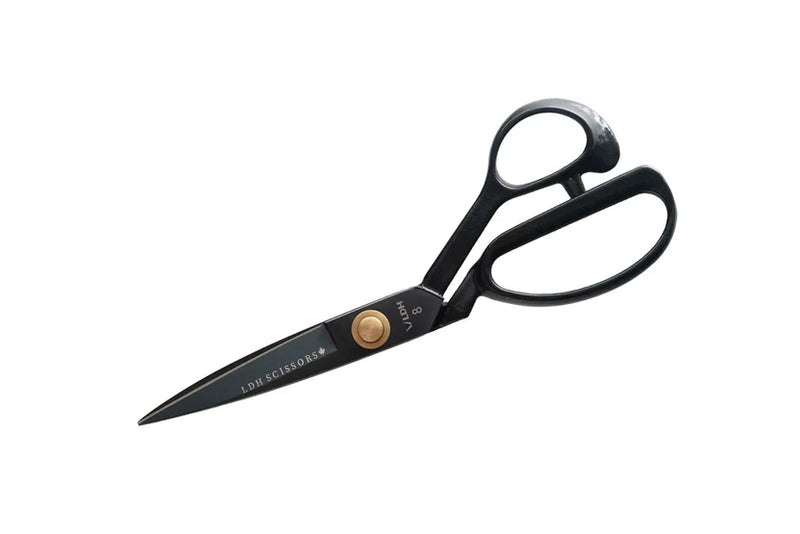 LDH - 8" Midnight Edition Fabric Shears, Rubber Handle