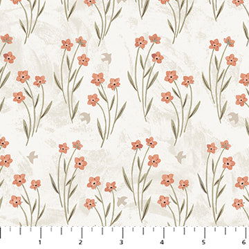 Paws & Play - Field of Flowers, Cream 2 FQ 1 WOF