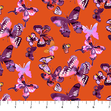 Painted Garden - Butterflies in Orange