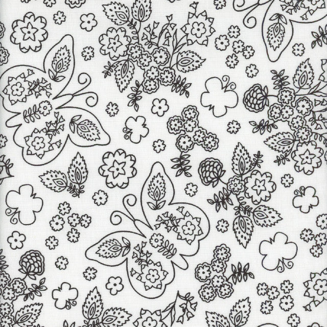 Shadow Blooms - Butterflies and Flowers