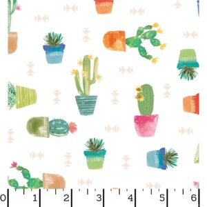 Desert Dreams - Cactus Pots, White