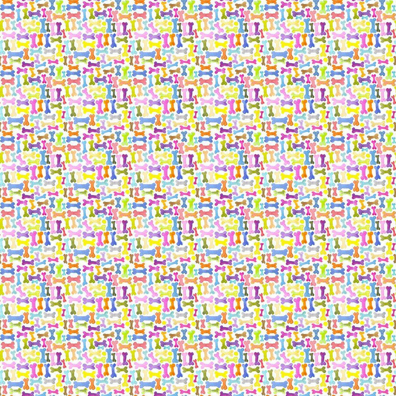 Big Dog Walk - Lazy Bones, White