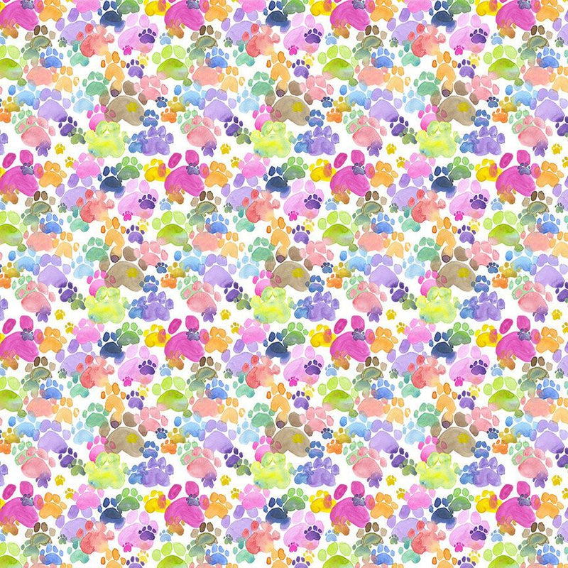 Big Dog Walk - Talk to the Paw, White