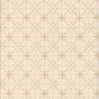 Floralscape - Star Grid, Cream