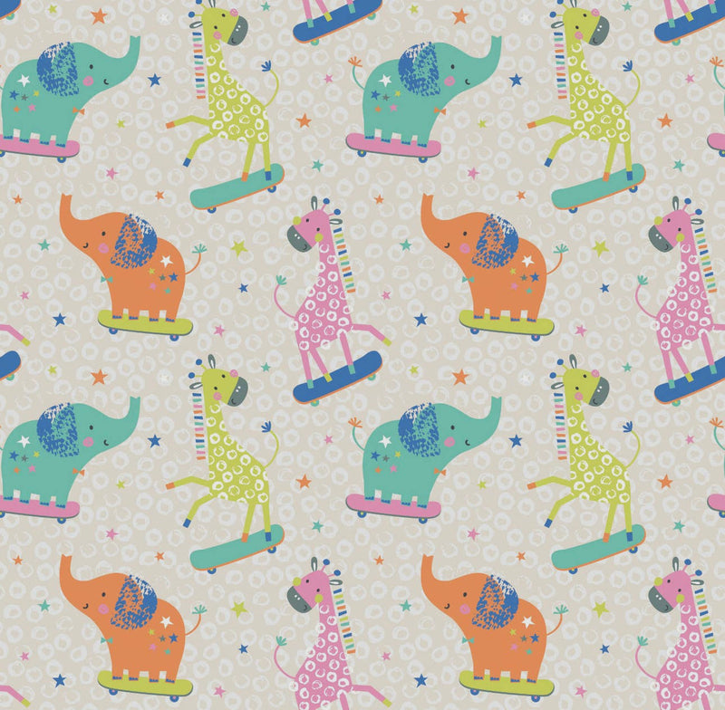 Party Animals - Flannel, Cream