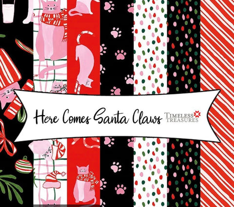 Here Comes Santa Claws by Timeless Treasures