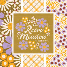 Retro Meadow by Cloud9 fabrics