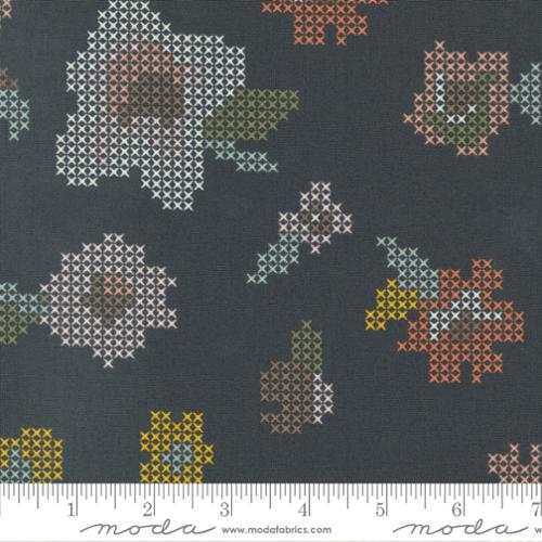 Dawn on the Prairie - Cross Stitch Florals, Charcoal Night