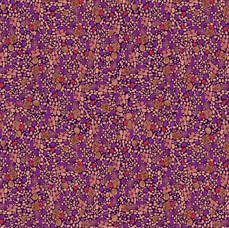 Wit and Wisdom - Floral Dots, Purple
