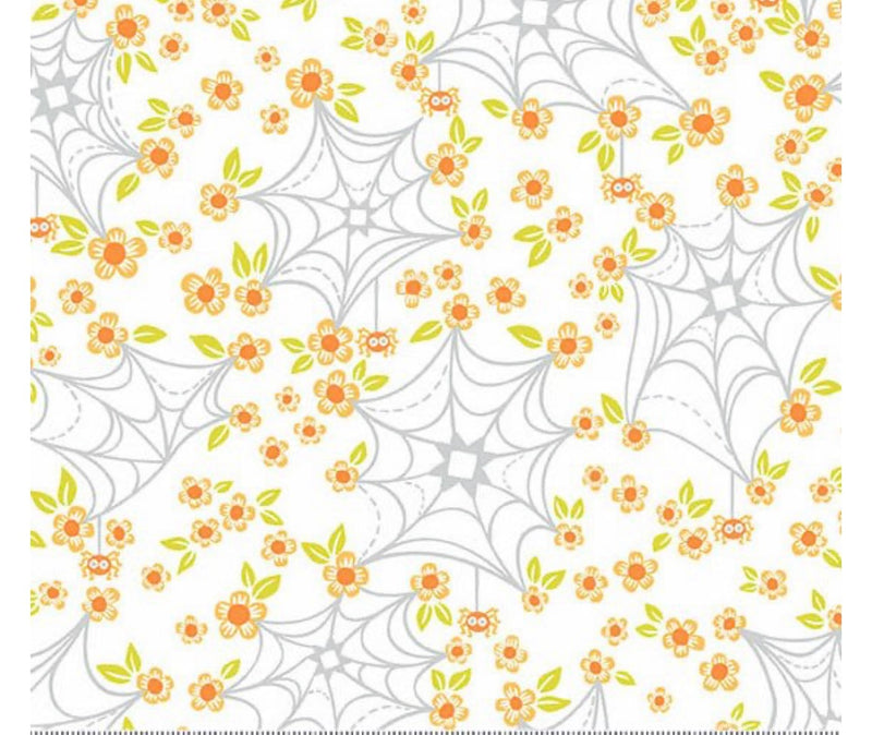 Ghostly Garden - Web and Bloom, White