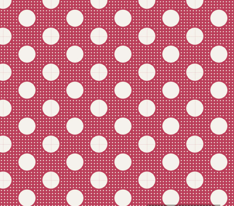 Tilda Basics - Medium Dot, Red