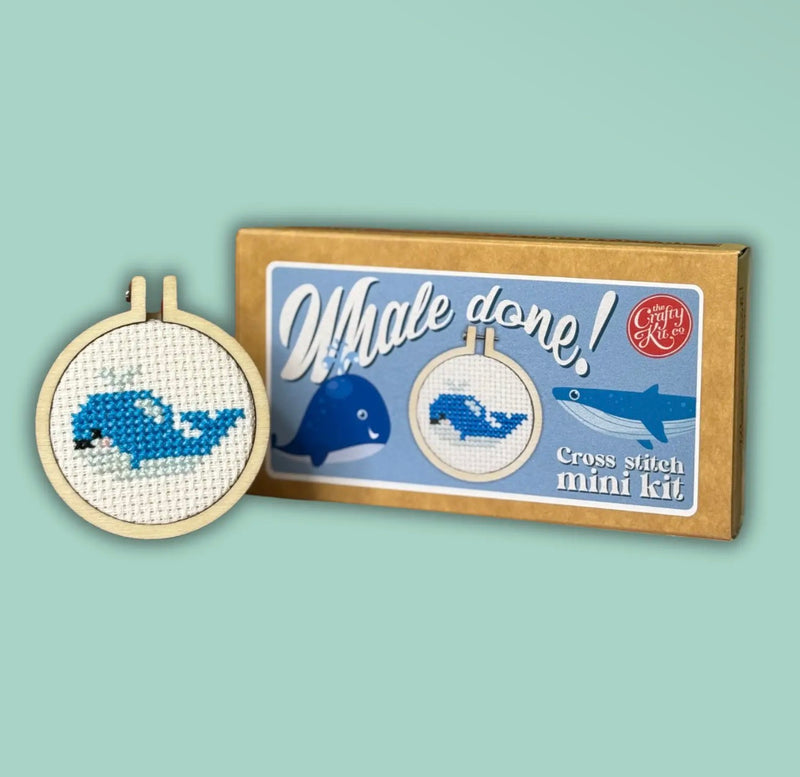 Matchbox Cross Stitch Kit - Whale Done!