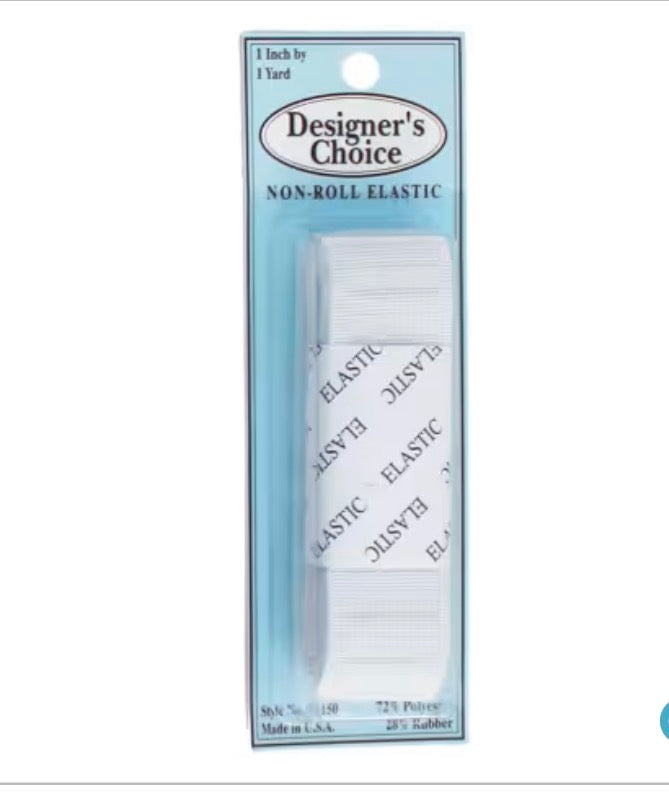 Elastic - Woven, No Roll 1” x 1 yd