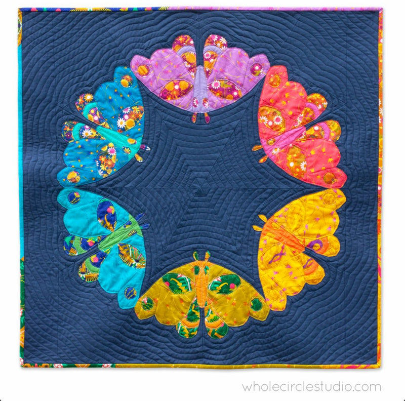 Modern Moths Quilt Pattern by Whole Circle Studio