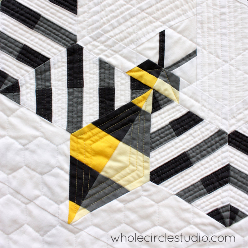 Bzzzzzzzz Mini Quilt Pattern by Whole Circle Studio