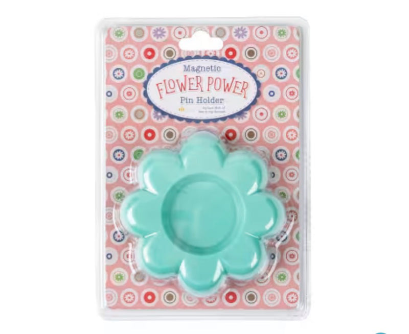 Lori Holt Flower Magnetic Pin Holder - Sea Glass Green