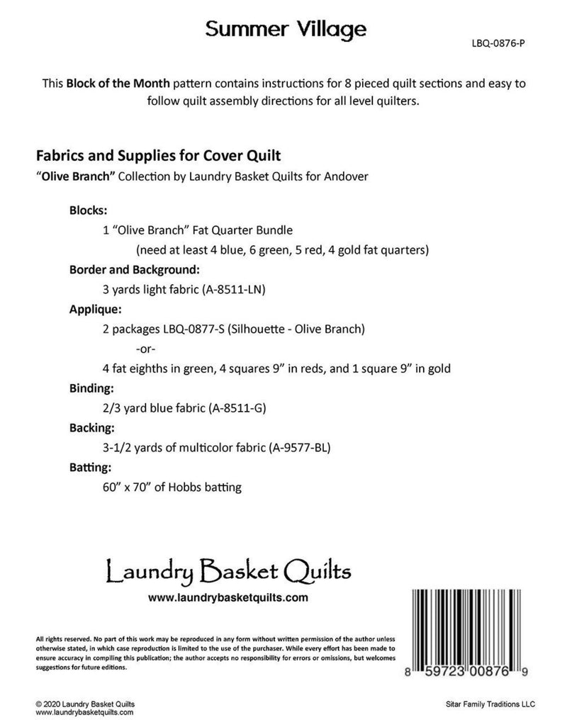 Summer Village by Laundry Basket Quilts