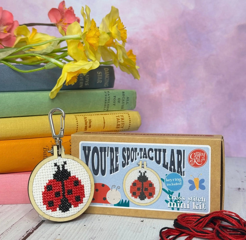 Matchbox Cross Stitch Kit - You’re Spot-tacular!
