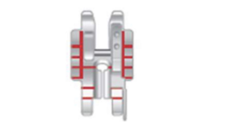 Husqvarna Viking Adjustable 1/4” Foot with Guide for IDF System