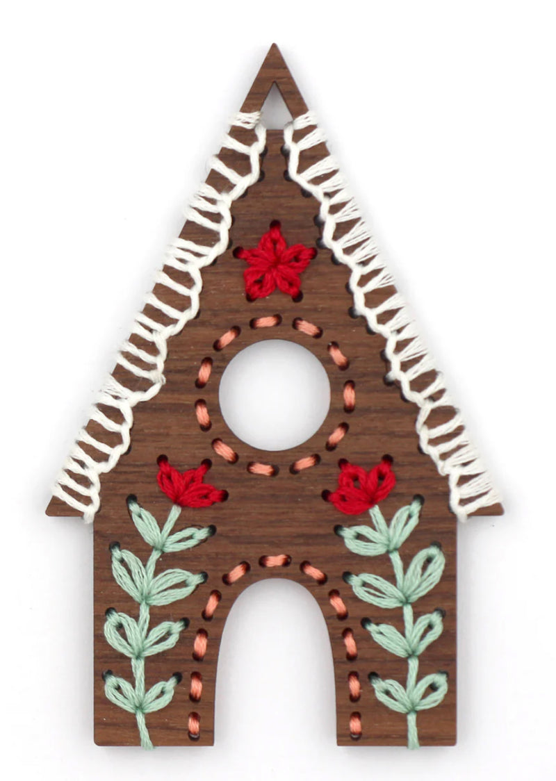 Gingerbread DYI Stitched Ornament Kit