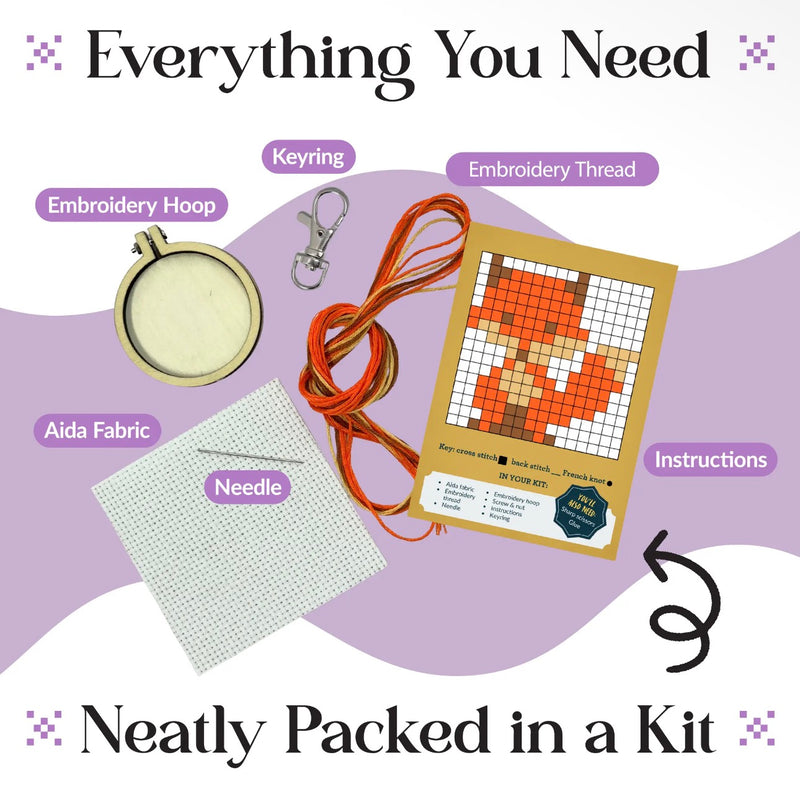 Matchbox Cross Stitch Kit - Partners In Wine!