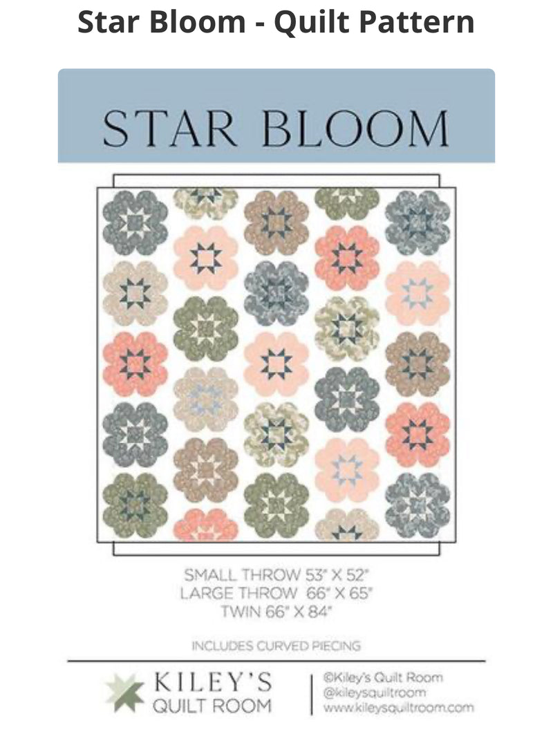 Star Bloom Quilt Pattern by Kiley’s Quilt Room
