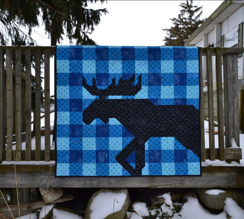 Moose Buffalo Plaid pattern by Sew Fresh Quilts
