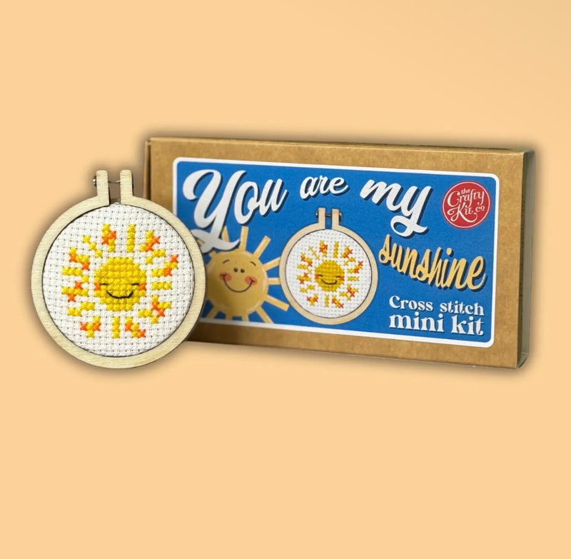 Matchbox Cross Stitch Kit - You Are My Sunshine!