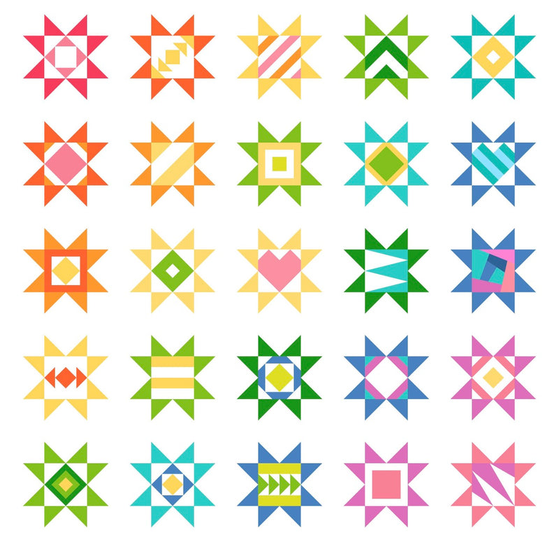 6 Inch Scrappy Stars Foundation Pad