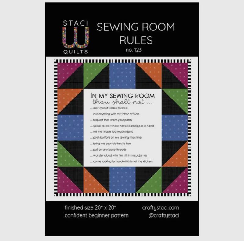 Thou Shall Not Quilt Pattetn & Fabric Panel