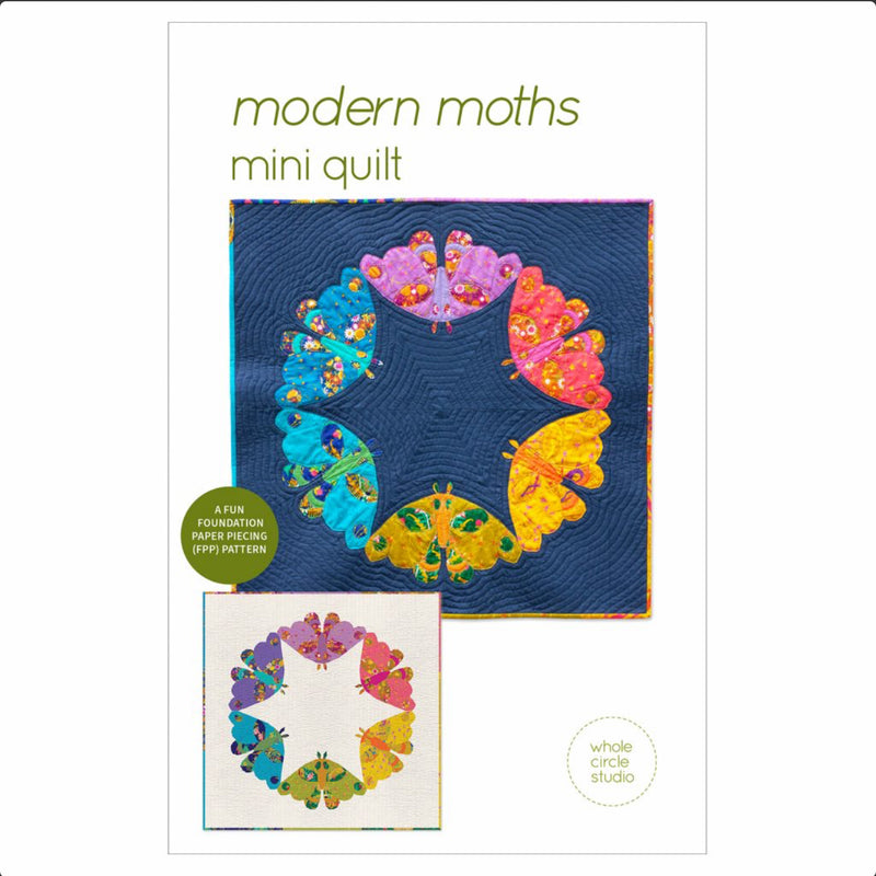 Modern Moths Quilt Pattern by Whole Circle Studio